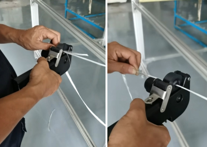 自動接紗器 玻璃纖維自動打結接紗器 玻璃鋼拉擠/纏繞工藝玻纖紗線打結接續一體化接紗機 -6